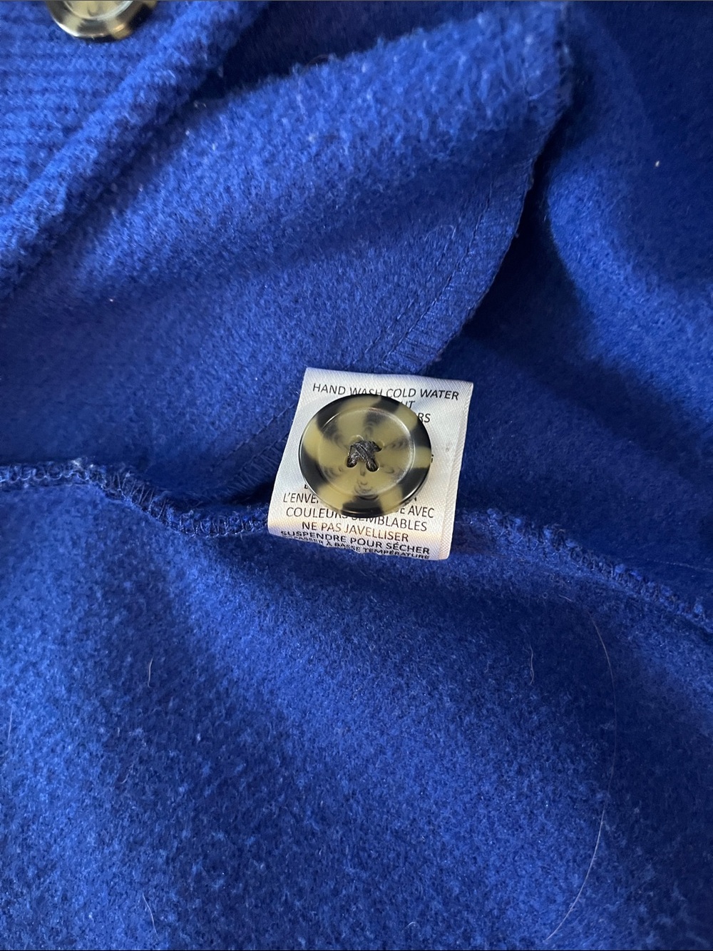 Thick Bright Blue Shacket - Picture 4 of 4